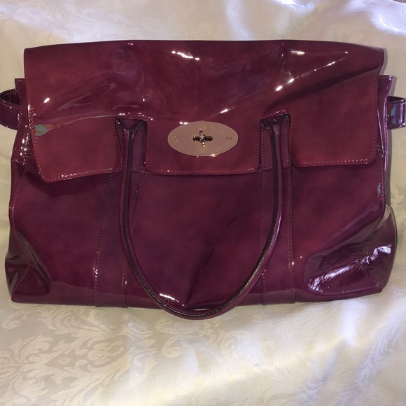 Mulberry Bayswater in Patent Purple Leather - Picture 4 of 7
